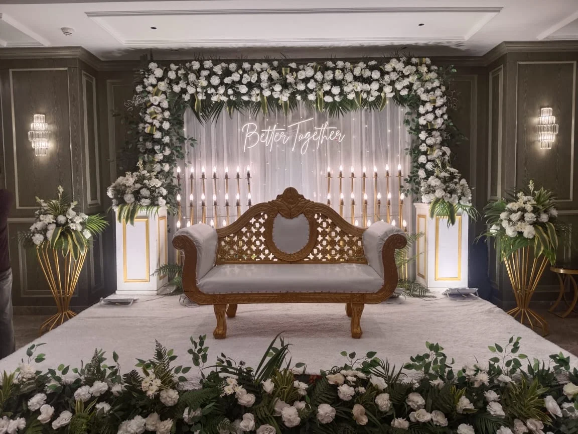 Elegant banquet interior